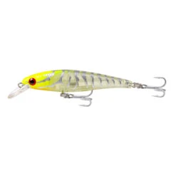 Fish Craft Jerkman Lures -Outlet Reels And Lures Store Fishcraft Jerkman 85 Chartreuse UV Tiger