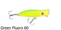 Halco Roosta Popper Surface Lures -Outlet Reels And Lures Store Halco Roosta Popper 60 Green Fluoro Freddys 40461142 ffb8 4f10 9906 aa19f523c2a7