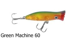 Halco Roosta Popper Surface Lures -Outlet Reels And Lures Store Halco Roosta Popper 60 Green Machine Freddys d6328524 ddec 4dfa bf00 b0a7522b0493