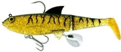 Molix Shad 140 Soft Plastics -Outlet Reels And Lures Store MOLIXShadBlackGold Freddys