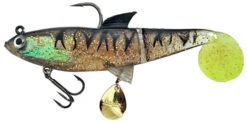 Molix Shad 140 Soft Plastics -Outlet Reels And Lures Store MOLIX Shad Black Gold Tiger Chartreuse Tail Freddys ee2a79bb 7cd9 4a8d b146 96d44e1fbb3b