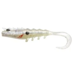 Shimano Squidgy Prawn Wriggler Tail Soft Plastic Lures -Outlet Reels And Lures Store SQUIDGIES WRIGGLER WHITE BAIT