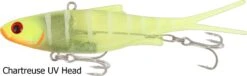Samaki Vibelicious 150mm Fork Tail Vibes -Outlet Reels And Lures Store Samaki Vibelicious Chartreuse UV Head Freddys c71dda5c 0280 4d3c 9bd6 b81f93a61432