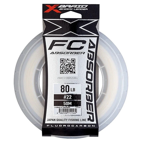 YGK X Braid FC Absorber Fluorocarbon Leader 3 YGK X Braid FC Absorber Fluorocarbon Leader
